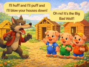 The Three Little Pigs and the Clever Wolf
